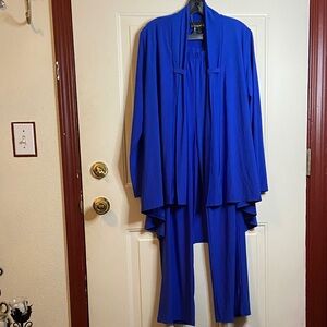 Chic Royal Blue Women's Pantsuit